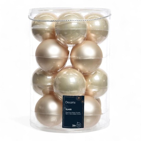 SFERA VETRO D8 MIX PERLA